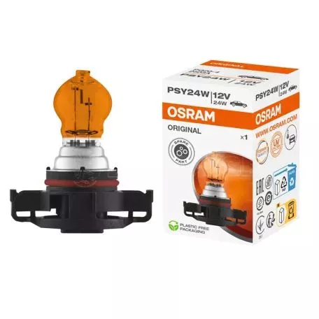 Λάμπα Αλογόνου ΡSΥ24W PG20-4 Πορτοκαλί 12volt 24 watt Osram Original 2503A 1Τεμάχιο 