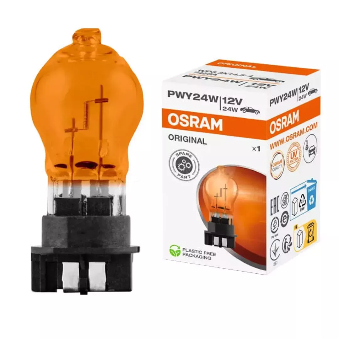 Λάμπα Αλογόνου ΡWY24W WP3.3X14.5-4 12volt 24 watt Osram Original 7450A 1Τεμάχιο