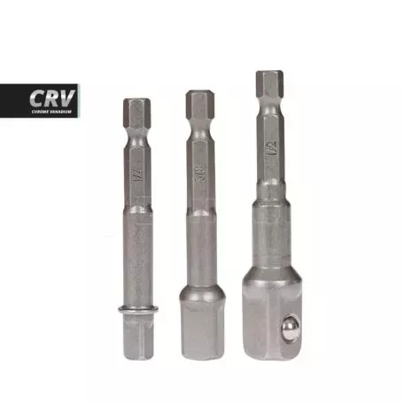 Αντάπτορες Για Καρυδάκια 1/2 , 3/8 , 1/4 Krausmann AC10500 Σετ 3 Τεμάχια 