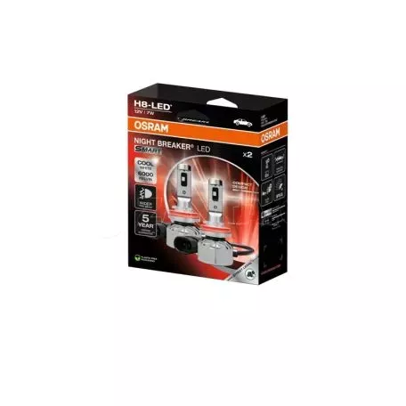 Λάμπες Led H8 Osram 12volt 7watt Night Breaker Smart 6000k 64212DWNBSM-2HB 2 Τεμάχια 