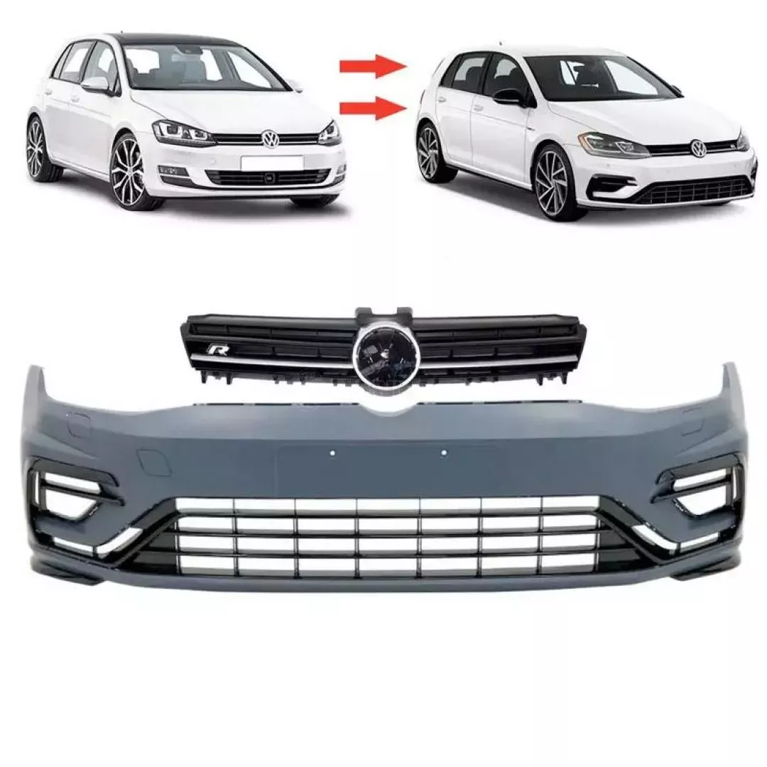 Μπροστινός Προφυλακτήρας Για VW Golf VII (7) 13-17 Upgrade Σε R 7.5 Look 17-19 Με Μάσκα