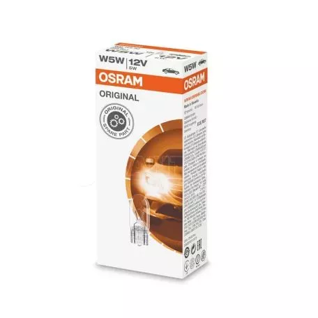 Λάμπα Αλογόνου T10 W5W 12V W2.1x9.5D Osram 2825 1 Τεμάχιο 