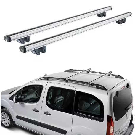 Μπάρες Οροφής Αλουμινίου CRUZ 924-064 Alu Cargo R-138cm Railing System Ασημί 2 Τεμάχια 