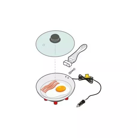 Lampa ΤΗΓΑΝΙ ΗΛΕΚΤΡΙΚΟ ELECTRIC FRYING PAN 24V 270W 13A Φ20cm 360ml ΜΕ ΦΙΣ ΑΝΑΠΤΗΡΑ LAMPA - 1 ΤΕΜ. L9712.5 