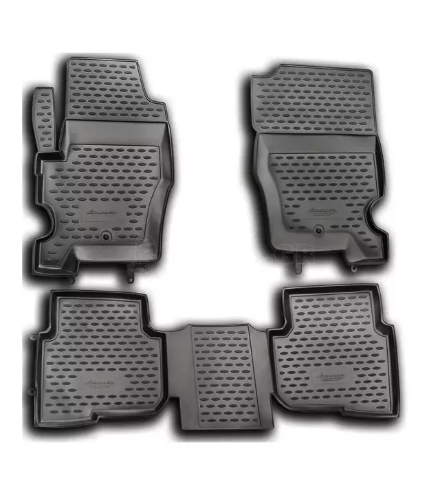 ΜΑΡΚΕ ΠΑΤΑΚΙΑ ΣΕ ΣΚΑΦΗ TPE ΛΑΣΤΙΧΟ ΓΙΑ LAND ROVER DISCOVERY 4 09/2009-2016 ΣΕ ΑΝΘΡΑΚΙ ΣΚΟΥΡΟ ΓΚΡΙ ΧΡΩΜΑ NOVLINE - 4 ΤΕΜ.