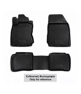 ΜΑΡΚΕ ΠΑΤΑΚΙΑ ΣΕ ΣΚΑΦΗ TPE ΛΑΣΤΙΧΟ ΓΙΑ BMW X3 G01 5D 2017+  ΣΕ ΜΑΥΡΟ ΧΡΩΜΑ NOVLINE - 4 ΤΕΜ. 