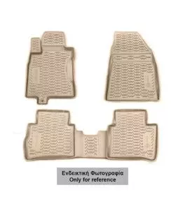 ΜΑΡΚΕ ΠΑΤΑΚΙΑ ΣΕ ΣΚΑΦΗ TPE ΛΑΣΤΙΧΟ ΓΙΑ PEUGEOT 407 5D 04/2004-2011  ΣΕ ΜΠΕΖ ΧΡΩΜΑ NOVLINE - 4 ΤΕΜ. 