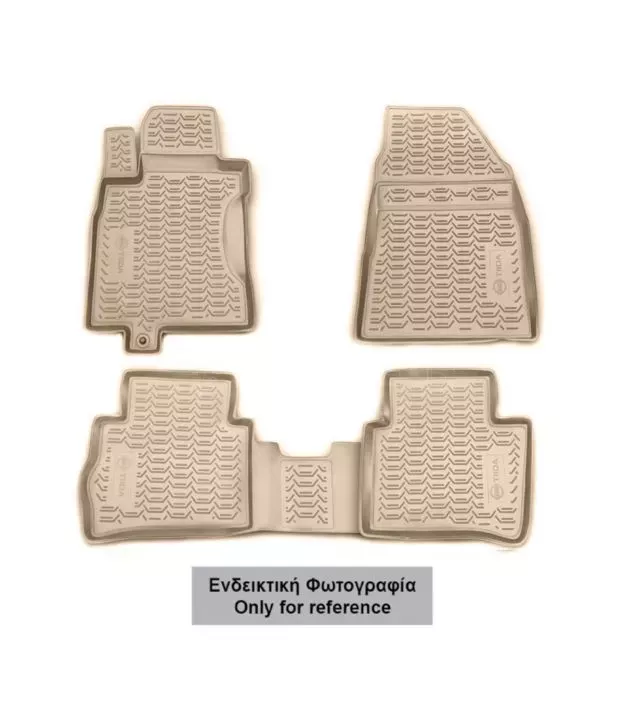 ΜΑΡΚΕ ΠΑΤΑΚΙΑ ΣΕ ΣΚΑΦΗ TPE ΛΑΣΤΙΧΟ ΓΙΑ PEUGEOT 407 5D 04/2004-2011 ΣΕ ΜΠΕΖ ΧΡΩΜΑ NOVLINE - 4 ΤΕΜ.