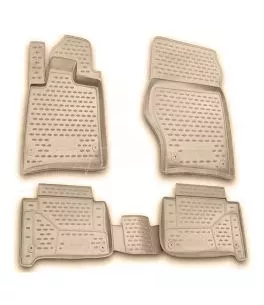 ΜΑΡΚΕ ΠΑΤΑΚΙΑ ΣΕ ΣΚΑΦΗ TPE ΛΑΣΤΙΧΟ ΓΙΑ AUDI Q7 2005-2015  ΣΕ ΜΠΕΖ ΧΡΩΜΑ NOVLINE - 4 ΤΕΜ. 