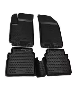 ΜΑΡΚΕ ΠΑΤΑΚΙΑ ΣΕ ΣΚΑΦΗ TPE ΛΑΣΤΙΧΟ ΓΙΑ CHEVROLET AVEO 5D 2003-2011  ΣΕ ΜΑΥΡΟ ΧΡΩΜΑ NOVLINE - 4 ΤΕΜ. 