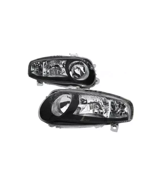 Μπροστινά Φανάρια Set Για Alfa Romeo 147 01-04 Μαύρα GTA H7/H7/H1 Depo