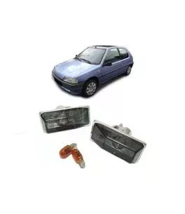 Πλαϊνά Φλας Φτερού Για Peugeot 106 91-96 / 306 93-97 Smoke 2 Τεμάχια 