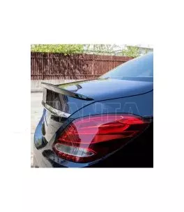 Αεροτομή Πορτ Παγκάζ Για Mercedes-Benz C-Class W205 Sedan 14-21 Amg look Lipspoiler Γυαλιστερό Μαύρο Από Abs Πλαστικό 