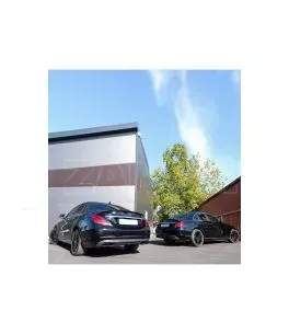Αεροτομή Πορτ Παγκάζ Για Mercedes-Benz C-Class W205 Sedan 14-21 Amg look Lipspoiler Γυαλιστερό Μαύρο Από Abs Πλαστικό 