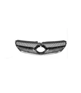 Μάσκα Για Mercedes-Benz Vito W447 14-19 Diamond Look Μαύρο/Χρώμιο 1 Τεμάχιο 