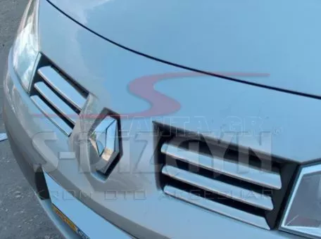 S-DIZAYN ΔΙΑΚΟΣΜΗΤΙΚΕΣ ΓΡΙΛΙΕΣ ΜΑΣΚΑΣ ΕΜΠΡΟΣ ΧΡΩΜΙΟΥ 6ΤΕΜ ΓΙΑ RENAULT MEGANE HB 5D/SD/SW 2004-2005 7012180/SD 