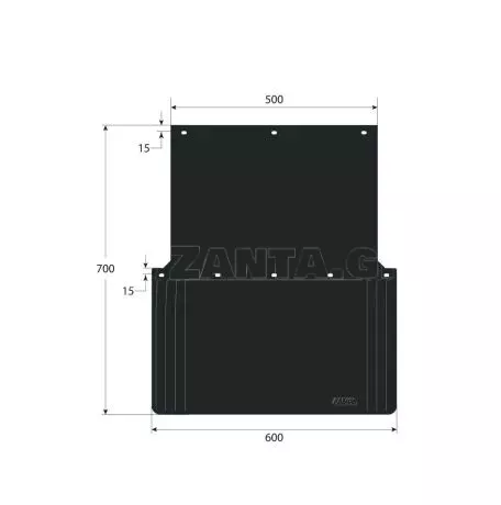 Lampa ΛΑΣΠΩΤΗΡΕΣ ΦΟΡΤΗΓΟΥ PVC ΜΑΥΡΟΙ ΜΕ ΕΓΚΡΙΣΗ 600x700x500mm LAMPA - 2 ΤΕΜ. L1424.6 