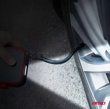 AMIO ΚΟΜΠΡΕΣΕΡ ΑΕΡΑ 7,4V 10bar/150psi 40W ΦΟΡΤΙΣΗ ΜΕ USB / ΜΕ 5 ΑΝΤΑΠΤΟΡΕΣ ΚΑΙ ΨΗΦΙΑΚΗ ΕΝΔΕΙΞΗ AMIO - 1 Τεμ. 03690/AM 