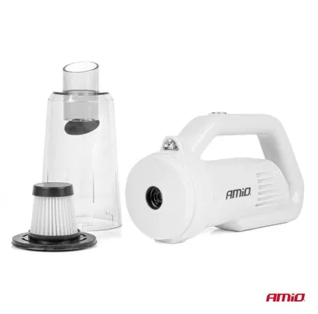 AMIO ΣΚΟΥΠΑΚΙ ΗΛΕΚΤΡΙΚΟ 12V ΜΕ 3 ΑΞΕΣΟΥΑΡ ΚΑΘΑΡΙΣΜΟΥ ΜΕ ΦΙΣ ΑΝΑΠΤΗΡΑ ΚΑΙ ΚΑΛΩΔΙΟ USB-C 7.4V 20min AMIO - 1 Τεμ. 03691/AM 
