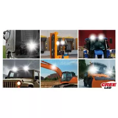 Lampa WL-6, βοηθητικό φως, 6 Cree Led - 9/32V - Λευκό (Ευρεία δέσμη) L7231.5 