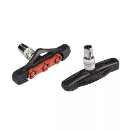 Lampa ΤΑΚΑΚΙΑ ΦΡΕΝΩΝ ΠΟΔΗΛΑΤΟΥ (CITY/MTB BIKE) PREMIUM 72mm PF-12 ΜΑΥΡΟ/ΚΟΚΚΙΝΟ 2ΤΕΜ. 9219.2-LB 