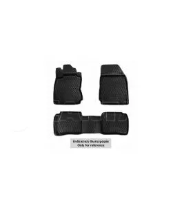 ΜΑΡΚΕ ΠΑΤΑΚΙΑ ΣΕ ΣΚΑΦΗ TPE ΛΑΣΤΙΧΟ ΓΙΑ BMW X6 F96 5D 2019+   ΣΕ ΜΑΥΡΟ ΧΡΩΜΑ NOVLINE - 4 ΤΕΜ. 