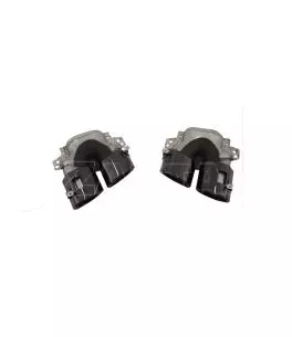 Diffuser Πίσω Προφυλακτήρα Για Mercedes-Benz A-Class W177 19+ Sedan Amg Look Με Μαύρες Μπούκες 