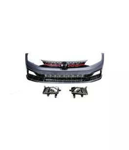 Μπροστινός Προφυλακτήρας Για VW Polo AW 18+ GTI Look Με Μάσκα & Προβολείς 