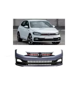 Μπροστινός Προφυλακτήρας Για VW Polo AW 18+ GTI Look Με Μάσκα & Προβολείς 