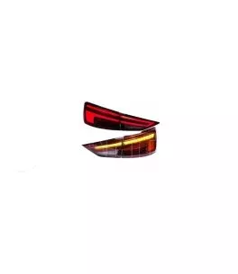 Πισινά Φανάρια Set Για Audi A3 8V 2013-2019 Sedan Led Bar Κόκκινο/Φιμέ 