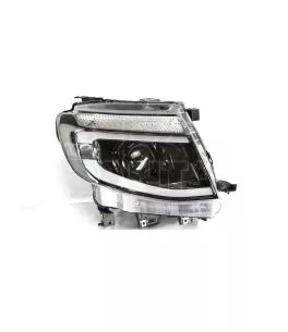 Μπροστινά Φανάρια Set Για Ford Ranger T6 2012-2015 DRL Dynamic Μαύρα Full Led Με Μοτέρ 