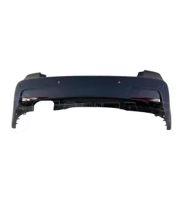 Πίσω προφυλακτήρας για BMW F30 με μονό diffuser - M pack design με ανοίγματα για parktronic 