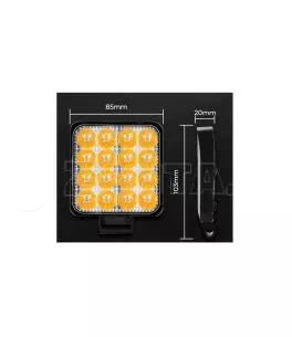 Προβολέας Εργασίας Τετράγωνος Mini FT-16 LED 12-40 Volt 50W 7000lm 6000k LEDBAR-001 1 Τεμάχιο 