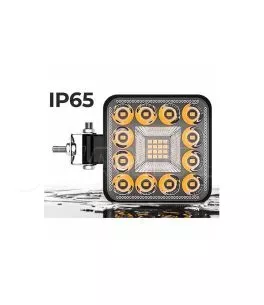 Προβολέας Εργασίας Τετράγωνος Mini 28 LED 9-40 Volt 90W 9000lm 6000k LΕDΒΑR-004 1 Τεμάχιο 