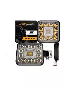 Προβολέας Εργασίας Τετράγωνος Mini 28 LED 9-40 Volt 90W 9000lm 6000k LΕDΒΑR-004 1 Τεμάχιο 