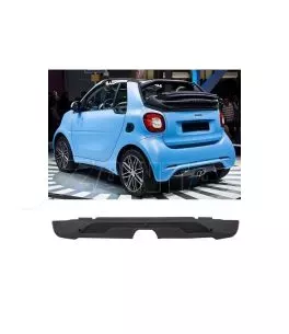 Spoiler Πίσω Προφυλακτήρα Για Smart Fortwo 453 14-19 Brabus Look Από Abs Πλαστικό 