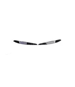 Φρυδάκια Μπροστινών Φαναριών Για VW Polo 6R 6C 09-17 Evil Eye Μαύρο Γυαλιστερό 2 Τεμάχια 
