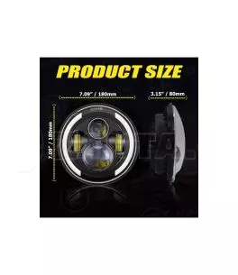 Μπροστινά Φανάρια Set Για Jeep Wrangler 96+ / Mercedes-Benz G-Class W463 / Hummer H1/H2 / Harley-Davidson Led Angel Eyes / DRL P 