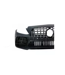 Μπροστινός Προφυλακτήρας Για Mercedes-Benz C-Class C205/W205 14-21 GTR Look (Black Mamba) Με Μαύρη Μάσκα 