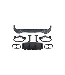 Diffuser Πίσω Προφυλακτήρα Για Mercedes-Benz GLB (X247) 2019+ Amg GLB45 Look Για Amg Line Προφυλακτήρες Piano Black 