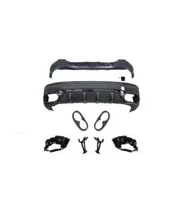 Diffuser Πίσω Προφυλακτήρα Για Mercedes-Benz GLB (X247) 2019+ Amg GLB45 Look Για Amg Line Προφυλακτήρες Piano Black 
