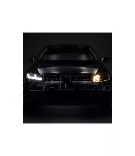 Μπροστινά Φανάρια Set Για Vw Golf VII (7) 12-17 DRL Full Led Halogen Version Black/Chrome LEDHL103-CM RHD (Δεξιοτίμονα) Osram Le 