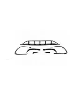 Splitters Μπροστινού Προφυλακτήρα Για Mercedes-Benz CLA W117 Facelift 16-18  Με Amg Line Προφυλακτήρα Piano Black 8 Τεμάχια 