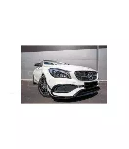 Splitters Μπροστινού Προφυλακτήρα Για Mercedes-Benz CLA W117 Facelift 16-18  Με Amg Line Προφυλακτήρα Piano Black 8 Τεμάχια 