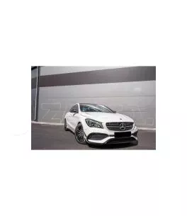 Splitters Μπροστινού Προφυλακτήρα Για Mercedes-Benz CLA W117 Facelift 16-18  Με Amg Line Προφυλακτήρα Piano Black 8 Τεμάχια 