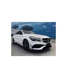 Splitters Μπροστινού Προφυλακτήρα Για Mercedes-Benz CLA W117 Facelift 16-18  Με Amg Line Προφυλακτήρα Piano Black 8 Τεμάχια 