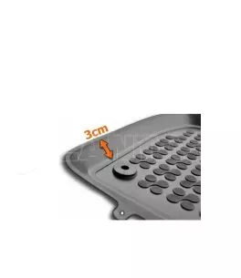Πατάκια Σκαφάκια 3D Από Λάστιχο TPE Για Hyundai I20 2014-2020 Rezaw Plast 4 Τεμάχια Μαύρα 
