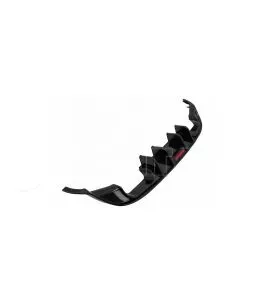 Diffuser Πίσω Προφυλακτήρα Για VW Golf VII (7.5) 17-20 Facelift R-Look Μαύρο Γυαλιστερό Με Led Στοπάκι 