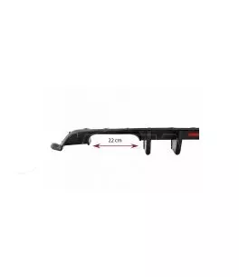 Diffuser Πίσω Προφυλακτήρα Για VW Golf VII (7.5) 17-20 Facelift R-Look Μαύρο Γυαλιστερό Με Led Στοπάκι 