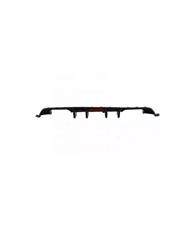 Diffuser Πίσω Προφυλακτήρα Για VW Golf VII (7.5) 17-20 Facelift R-Look Μαύρο Γυαλιστερό Με Led Στοπάκι